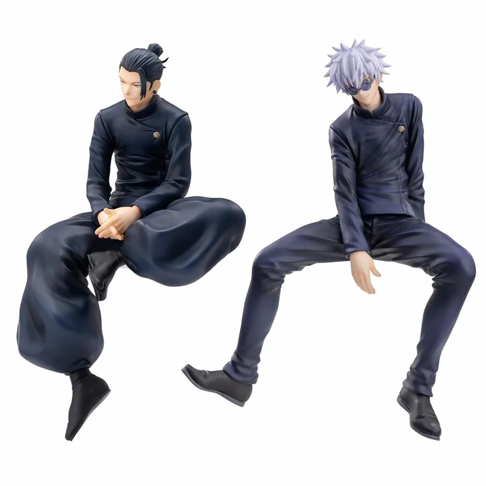 Zhongkaihua 2 szt. figurka Geto Suguru Gojo Satoru Stoper do makaronu 5,51 cala Anime PVC model biurko samochód Boże Narodzenie dekoracja domu ornament prezent urodzinowy