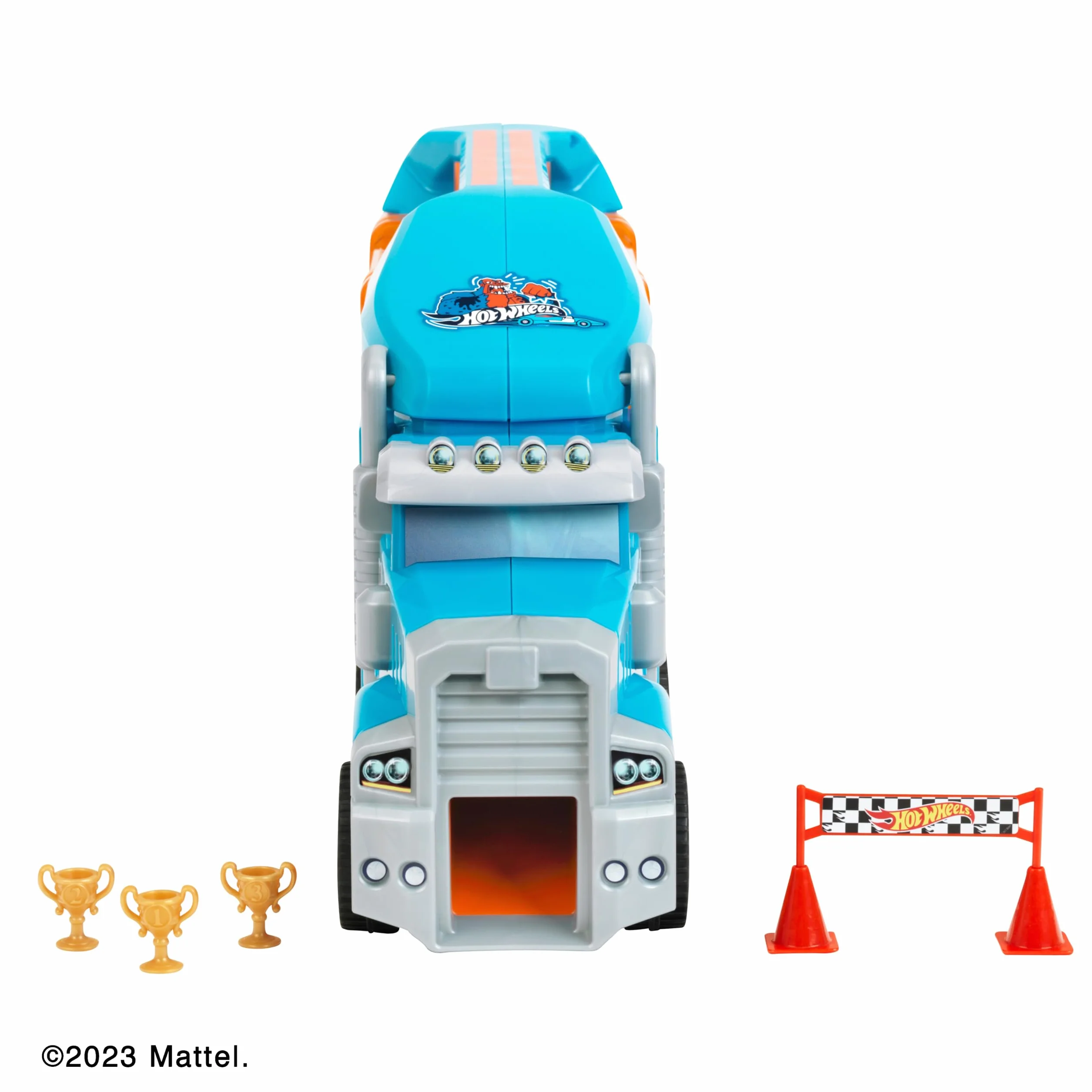 Theo Klein 2474 Walizka na ci arówki kolekcjonerskie Hot Wheels I Solidna walizka mieszcz ca do 24 autek i 2 ci arówki | Zabawki dla dzieci od 3. roku ycia