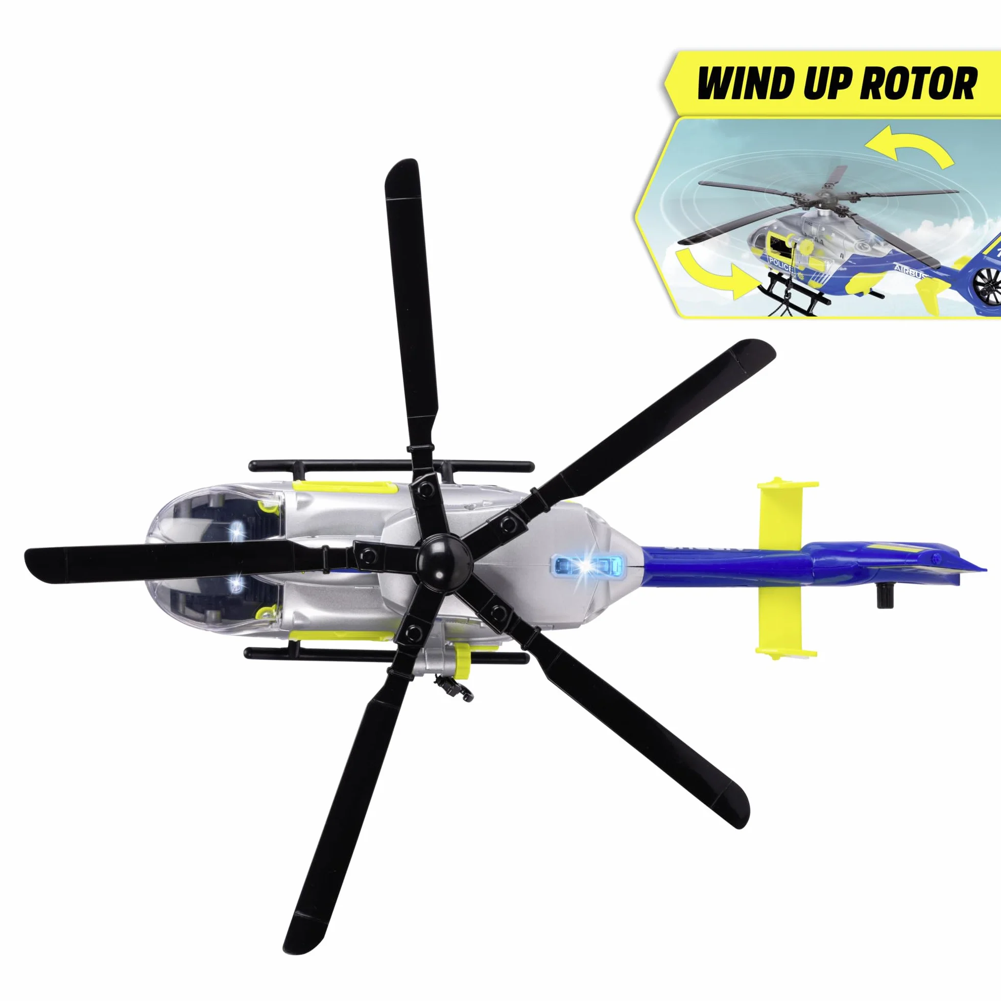 Dickie - SOS Helikopter 36cm - Blade obrotowe 36cm - Wciągarka mobilna - 203716028038