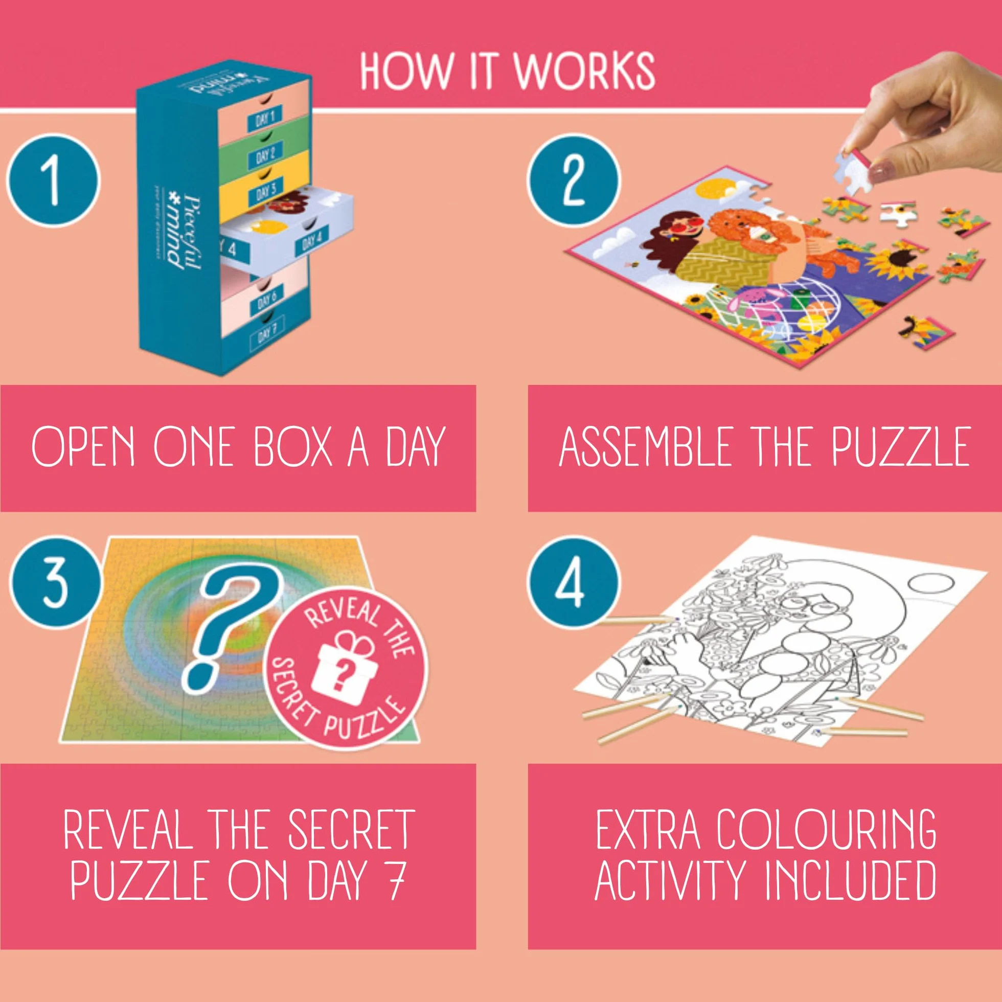 Pieceful mind - Take a moment - Puzzle 54 Teile