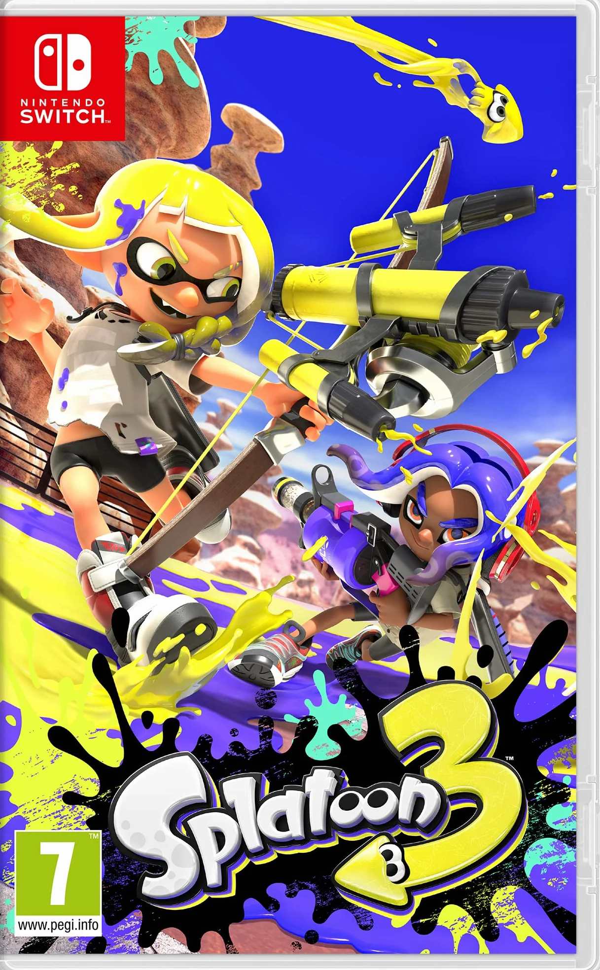 Nintendo Splatoon 10009751 Gra Komputerowa, Niebieski/Żółty, Od 7 lat