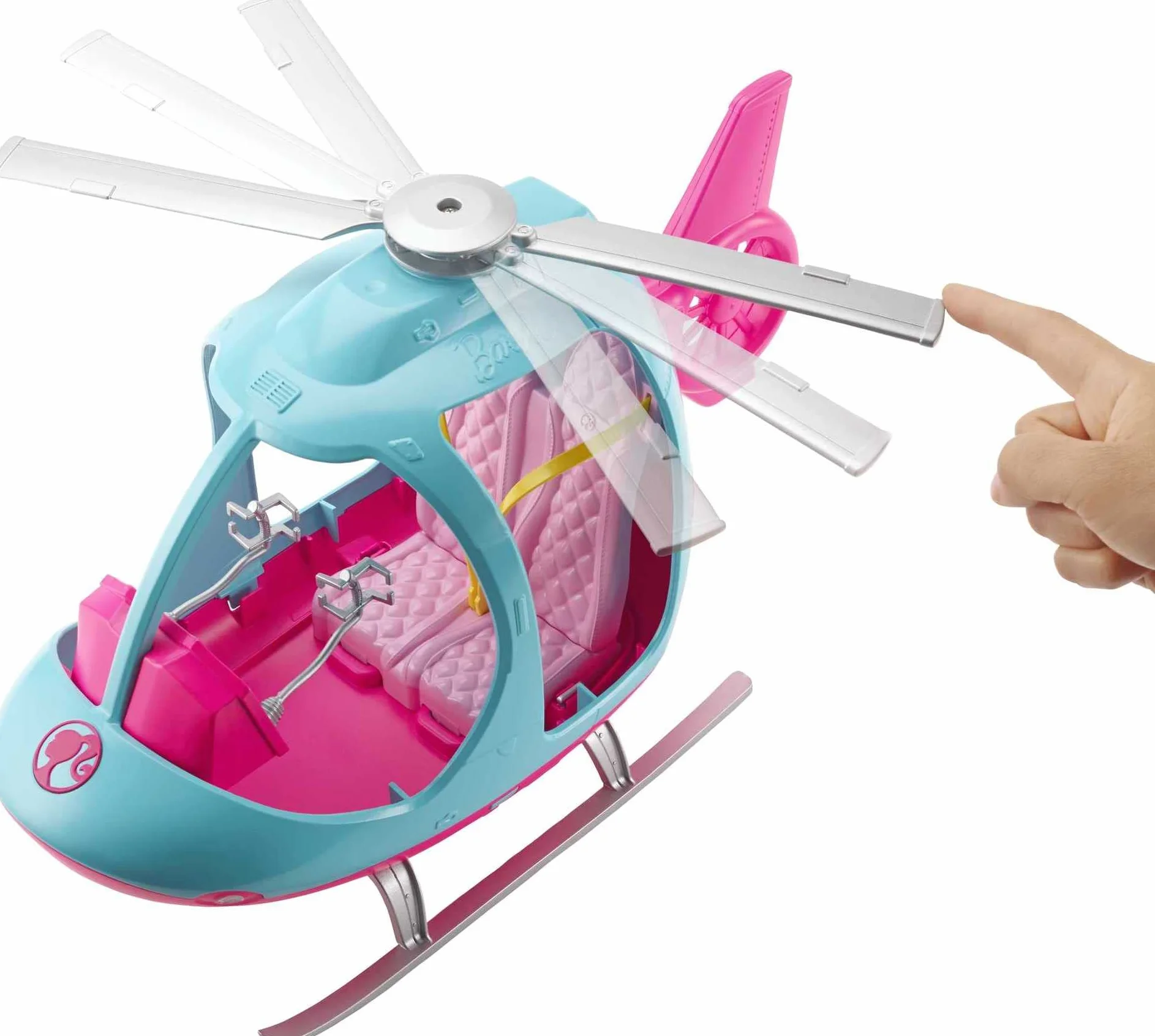 Barbie Helikopter, różowo-niebieski, dla dzieci w wieku od 3 do 7 lat, FWY29