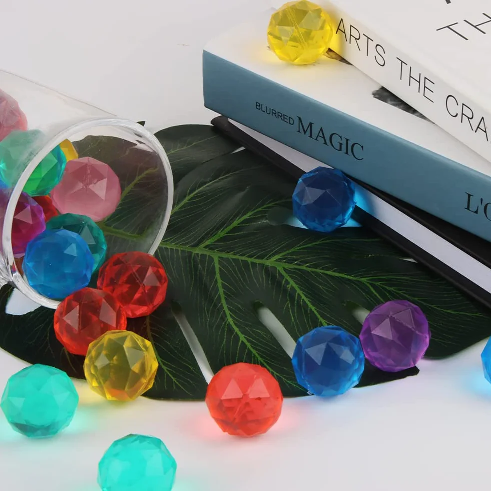 FineFun 25 sztuk 30 mm odbijające piłeczki dla dzieci, małe, gumowe, mieszane kolorowe odbijające się kulki, bouncing ball na przyjęcie urodzinowe