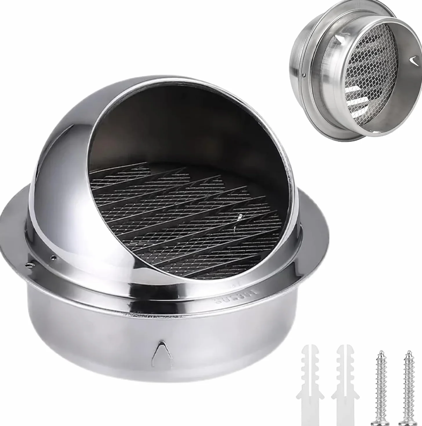 Kratka wentylacyjna 130 mm, kratka wentylacyjna, kratka wentylacyjna, kratka wentylacyjna, kratka wentylacyjna na zewnątrz, okrągła kratka wentylacyjna, ochrona przed warunkami atmosferycznymi z