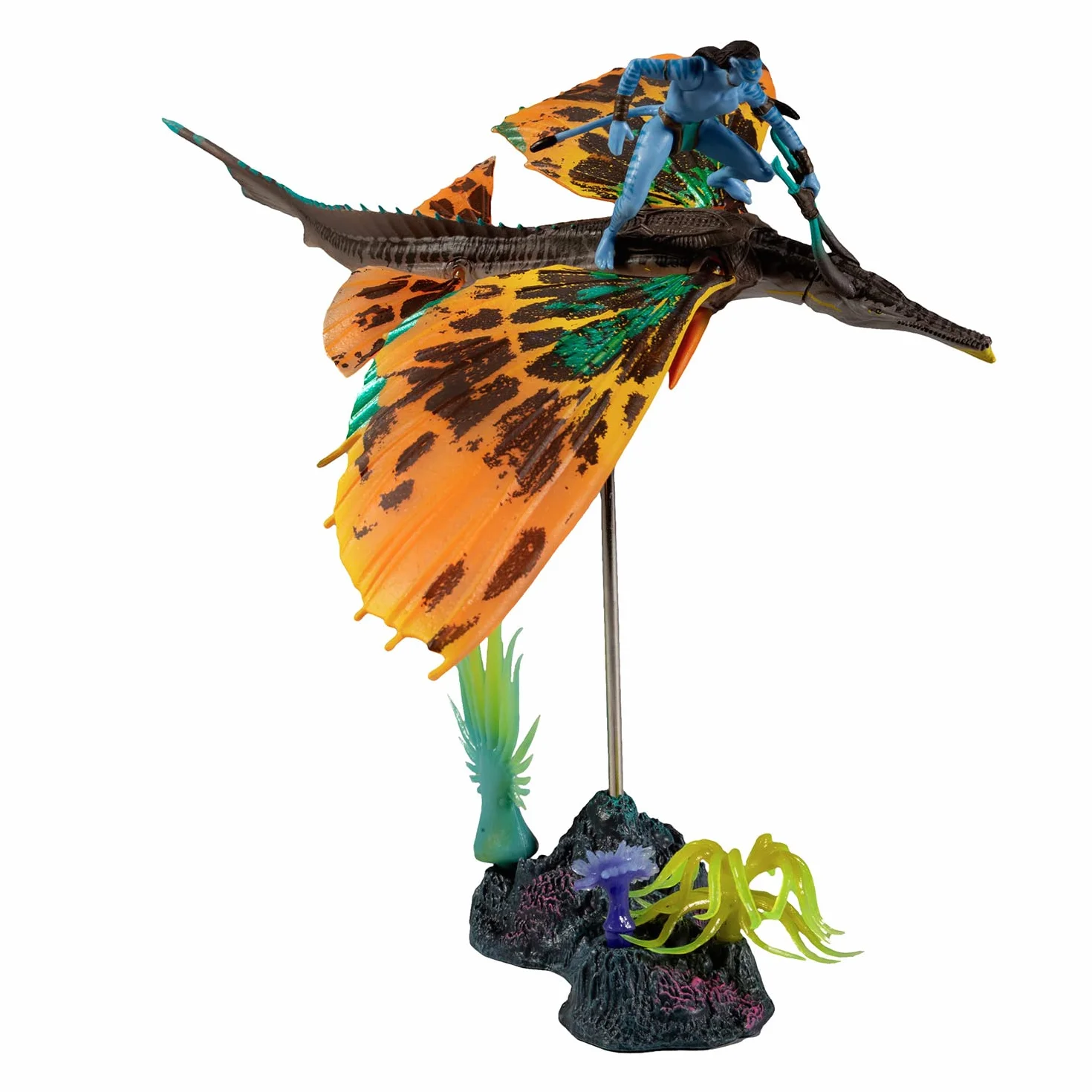 McFarlane Zabawki, awatar Disneya, World of Pandora Skimwing i Jake Sully Avatar, zestaw figurek kolekcjonerskich zabawek Disneya - wiek 8+