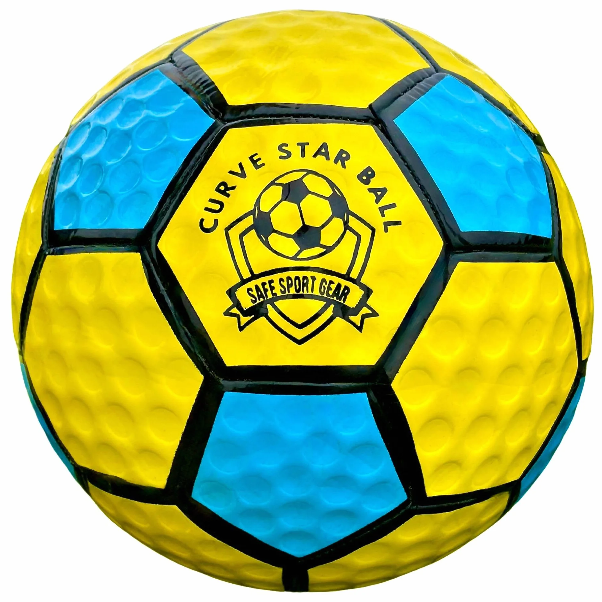 Safe Sport Gear Curve Star Football - Curve Your Shots Like a Pro dzięki temu zabawnemu prezentowi piłkarskiemu dla dzieci - niesamowita lekka piłka nożna rozmiar 5 dla dzieci