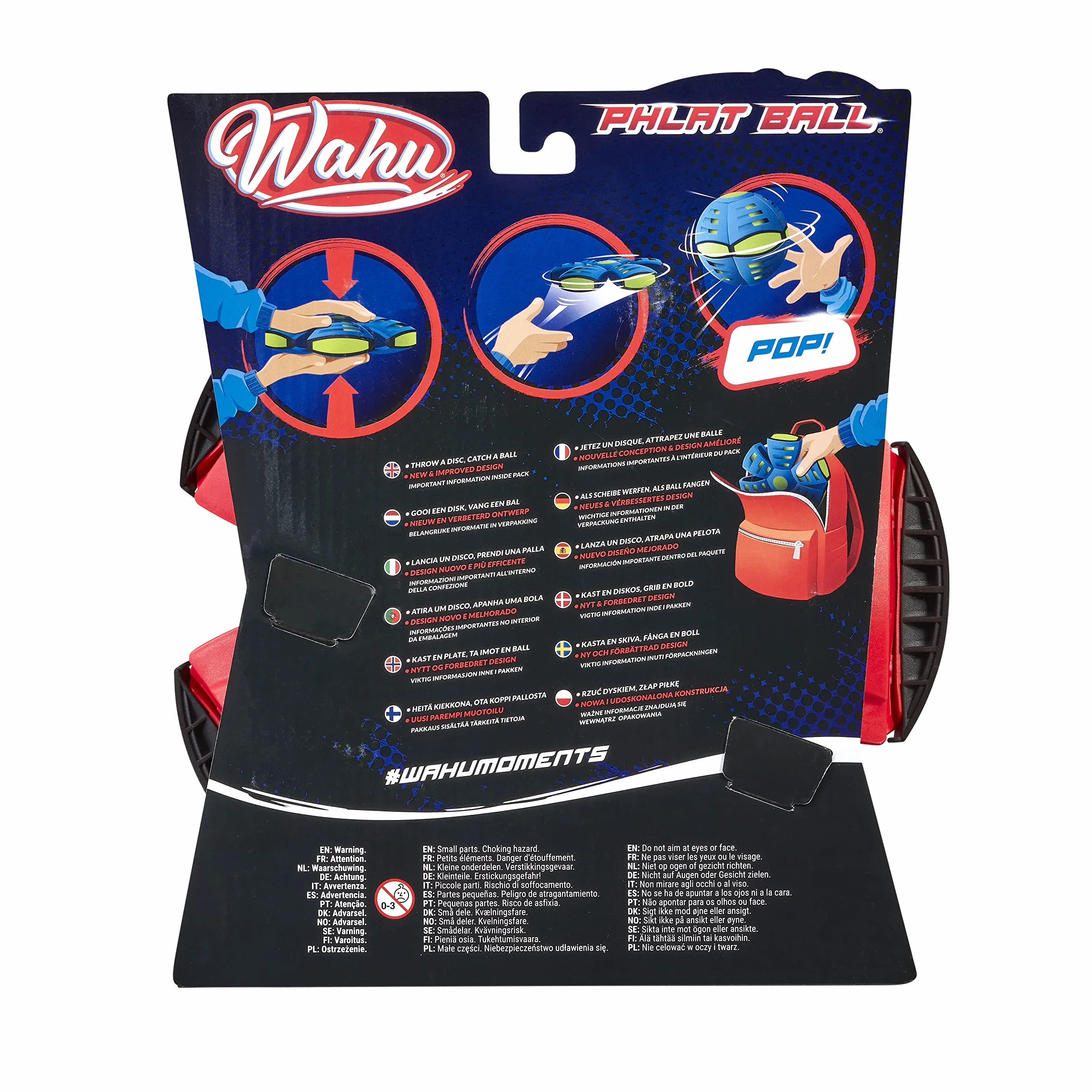 Goliath Phlat Classic V5 Wahu 2 w 1 piłka i frisbee, posortowane kolorystycznie