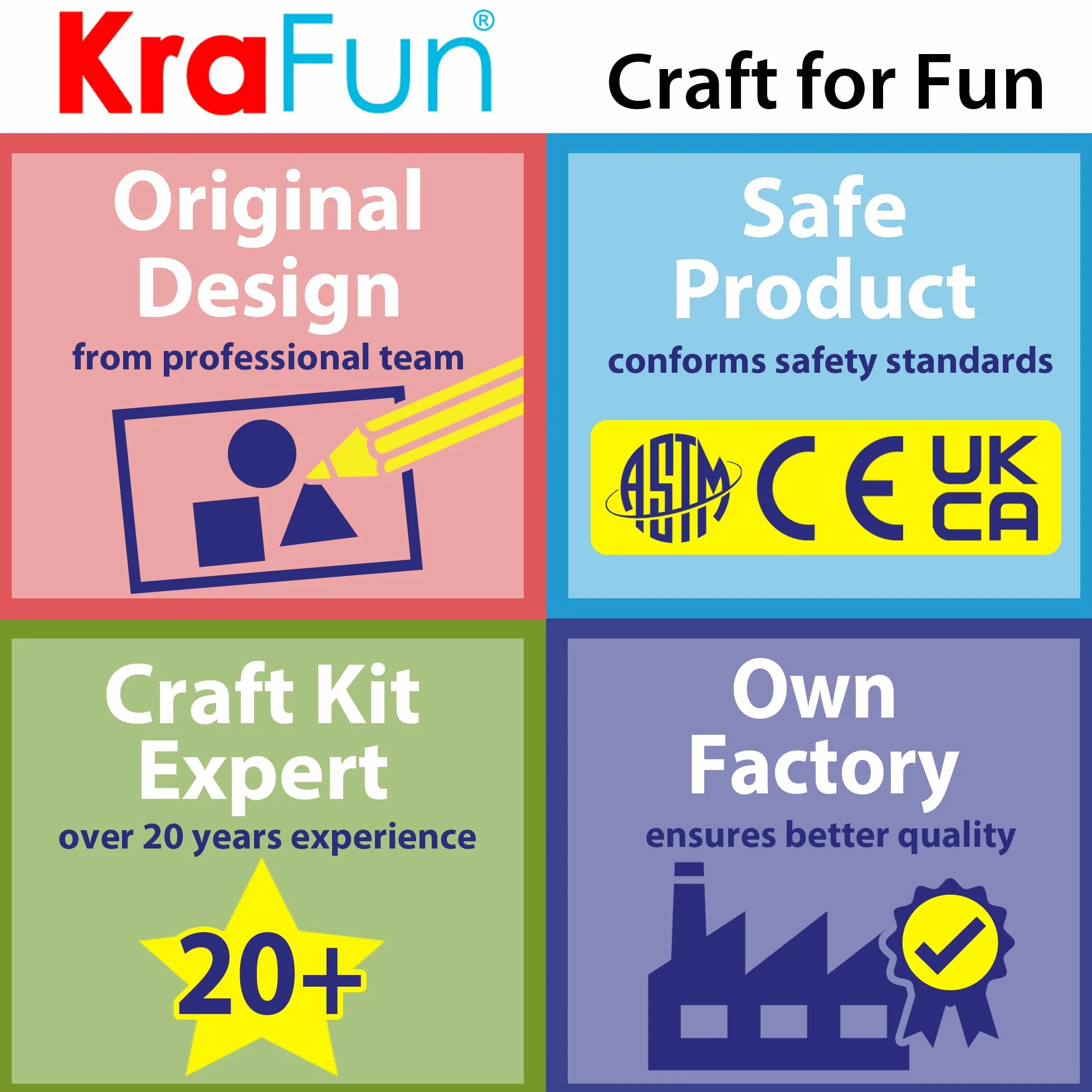 KRAFUN Zestaw do szycia jednorożca dla dzieci 7-12 lat, lalka pluszowa, instrukcje, materiały filcowe