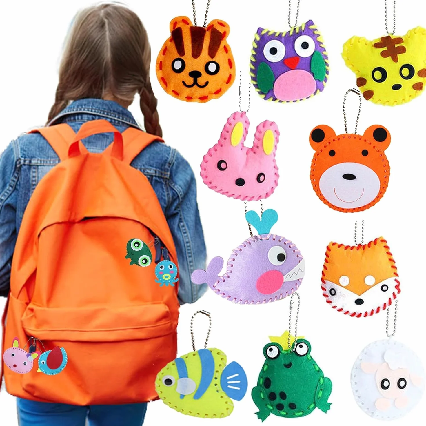Filcowy zestaw rzemieślniczy do szycia dla dzieci DIY ozdoby edukacyjne