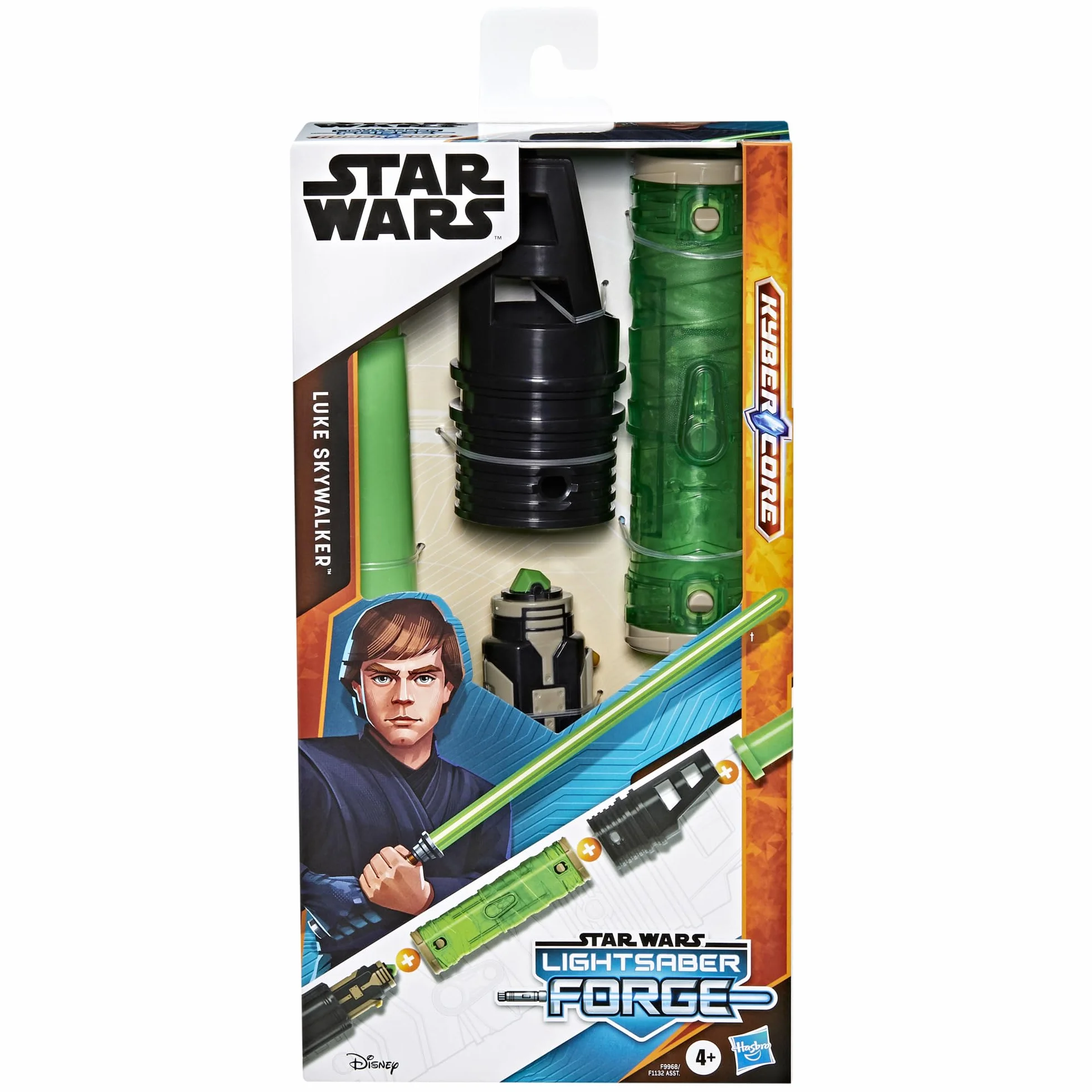 Star Wars Lightsaber Forge Kyber Core, Luke Skywalker, zielony konfigurowalny miecz świetlny