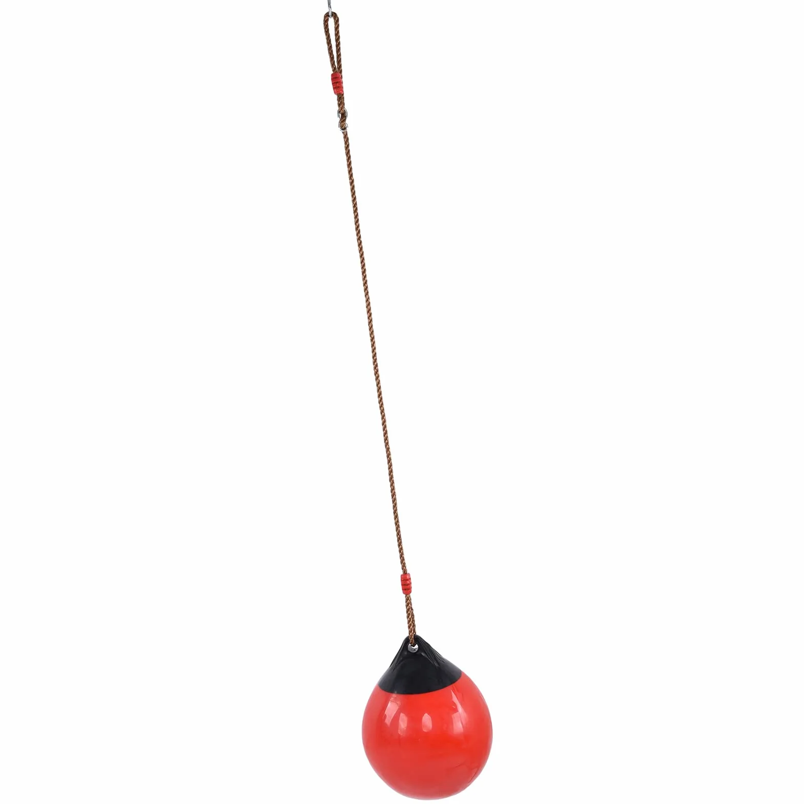 Aufblasbare Ballschaukel, Rot Kleine 11,4 Zoll Durchmesser Ballschaukel Sitz Kunststoff Hochfest für Indoor Outdoor Garden