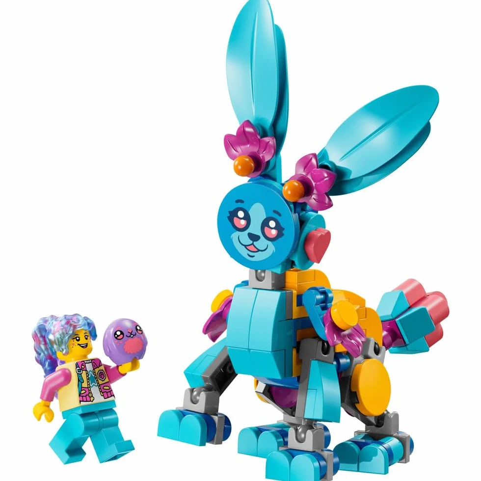 LEGO DREAMZzz Kreatywne Zwierzęce Przygody Bunchu, Zabawka dla Dziecka do Zbudowania, 20 Opcji, w tym Ruchoma Figurka Królika, Minifigurka Izzie, Prezent dla 7-latki, dla Dziewczynki i Chłopca, 71488