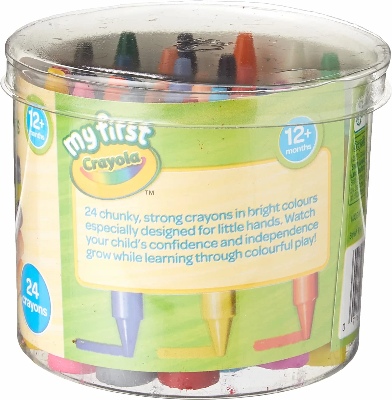CRAYOLA MyFirst kredki Jumbo – różne kolory (24 szt.) | kredki do kolorowania Easy Grip idealne dla małych dłoni | idealne dla dzieci w wieku od 12 miesięcy