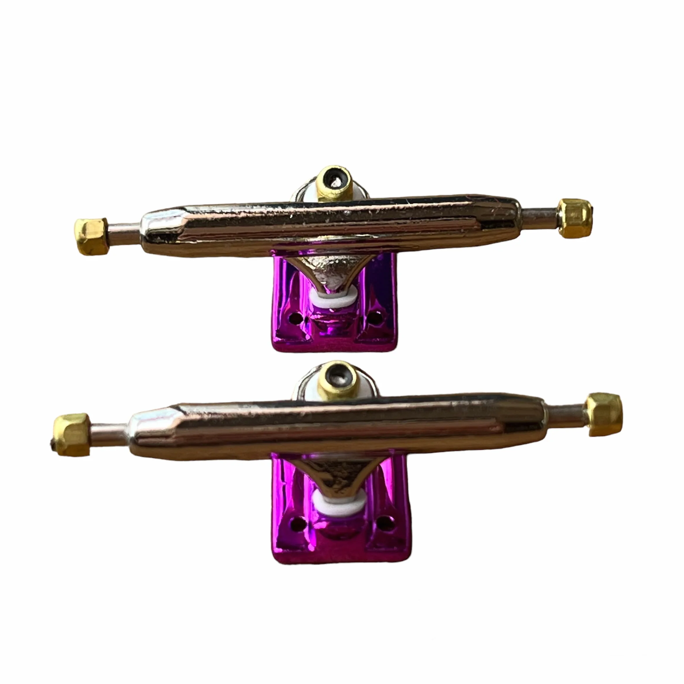 LEEFAI 34mm Pro Fingerboard Komplet 34x96mm, Deska z Drewna Maple, Grafika Drukowana UV - Pro Trucki Regularne słupki & 5 Koła z Łożyskami Uretanowymi - Op3ra V3 - Hearts of King