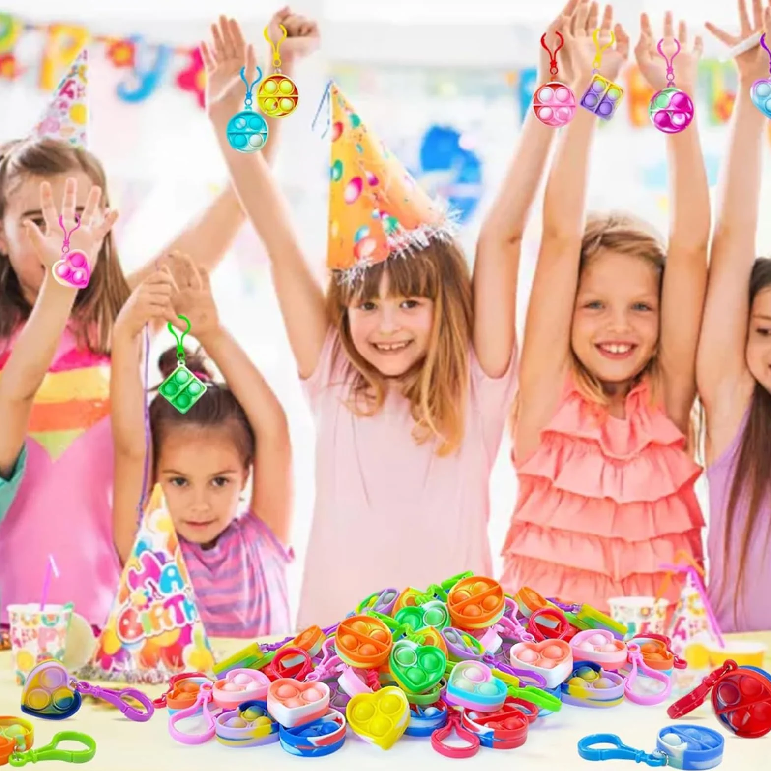 30 sztuk Pop It Fidget Zabawki antystresowe Mini Fidget Zabawki Squeeze Sensory Zabawki Silikonowe antystresowe Lęk Ulga Zabawki Poppet Bubble, Zabawki, Autyzm Relief Stress