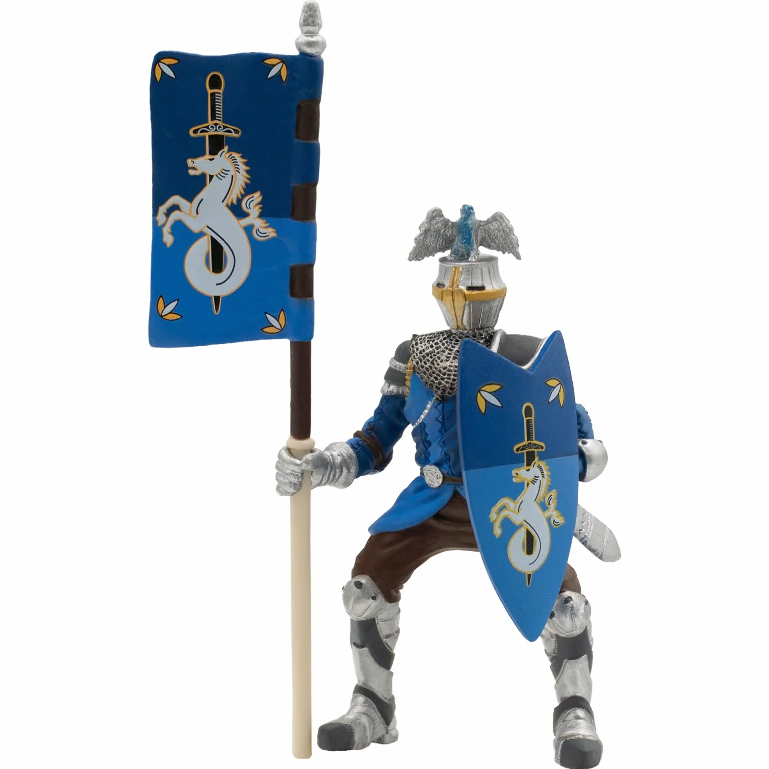 Bullyland 80785 Figurka World-Turniejent Rycerz w kolorze niebieskim