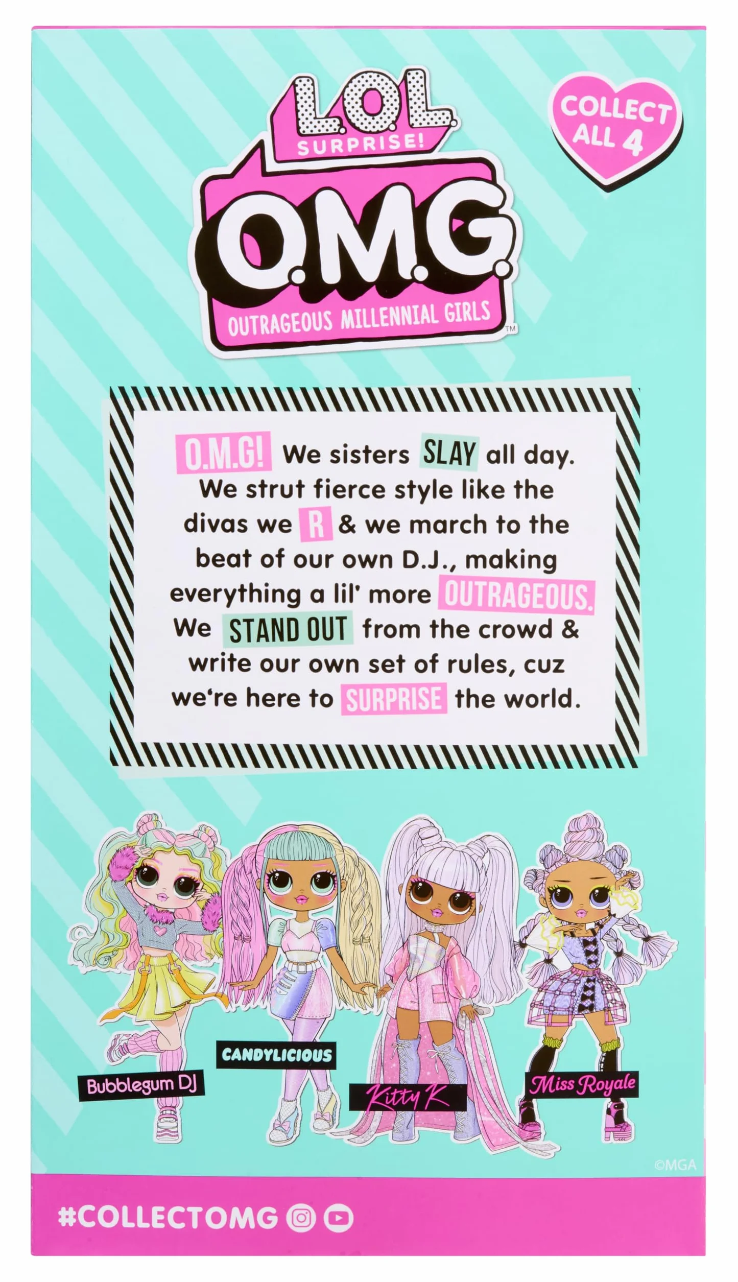 L.O.L. Surprise! OMG Doll - Candylicious - Zawiera 1 Modną Lalkę, w Zestawie Bajeczne Stroje, Zbierz Wszystkie 4