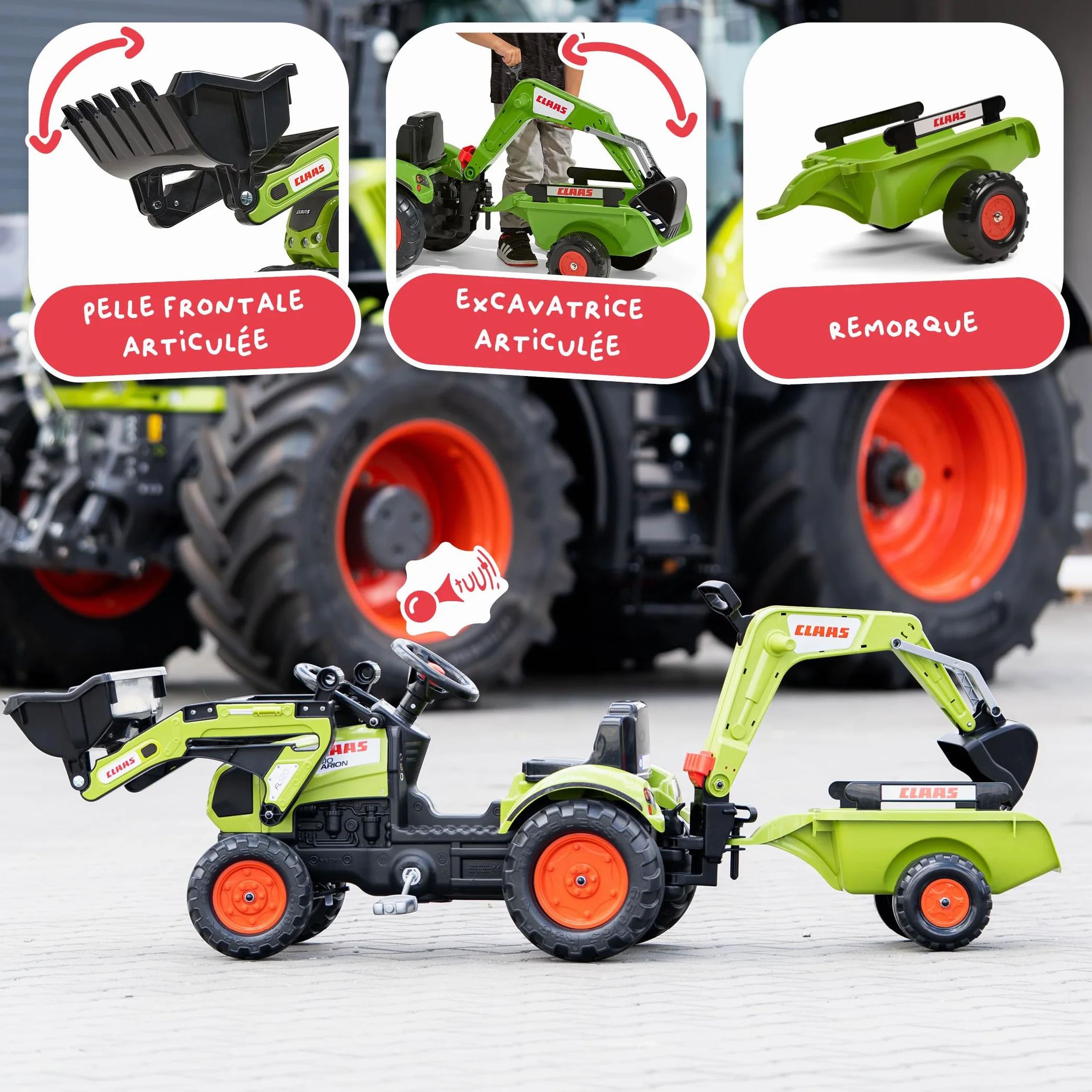 Falk Claas Arion 410 Traktor Zabawka, Zielony/Czarny, Od 2 do 5 lat