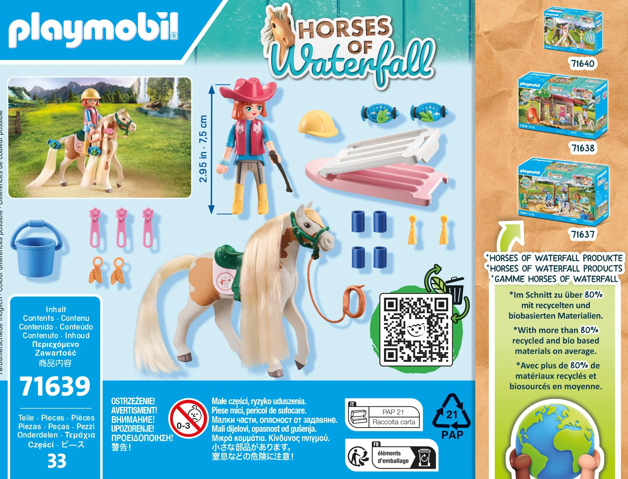 PLAYMOBIL Horses of Waterfall 71639 Ellie z koniem, od 5 lat