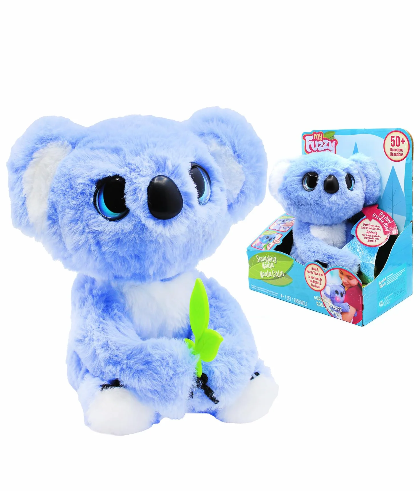 Joy Toy Fuzzy Friends interaktywny pluszowy koala w opakowaniu na prezent 22,7 x 13,5 x 25,4 cm