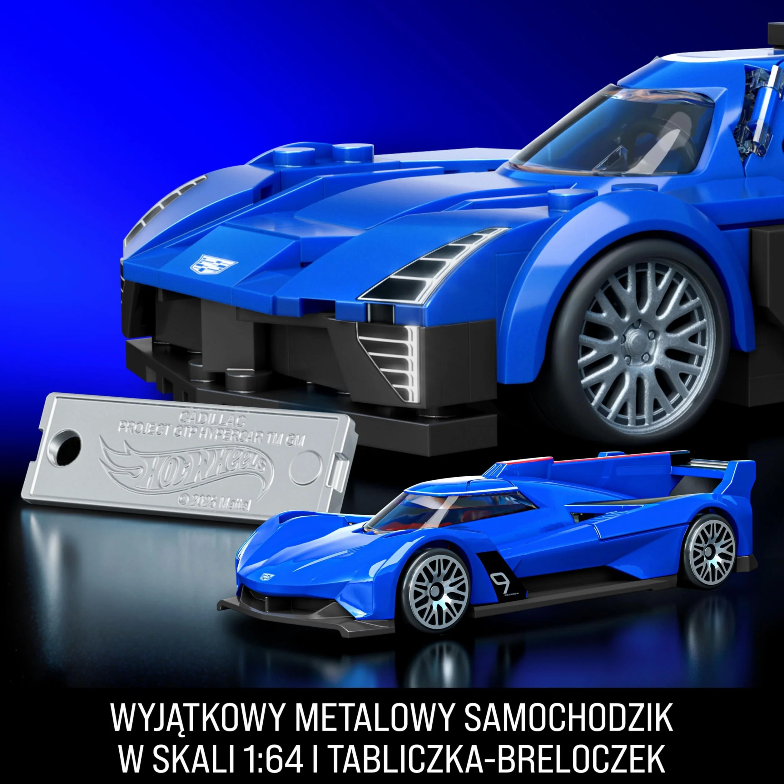 Mattel Brick Shop Hot Wheels Cadillac Project GTP Hypercar Zestaw Konstrukcyjny 236 Elementów JFR89