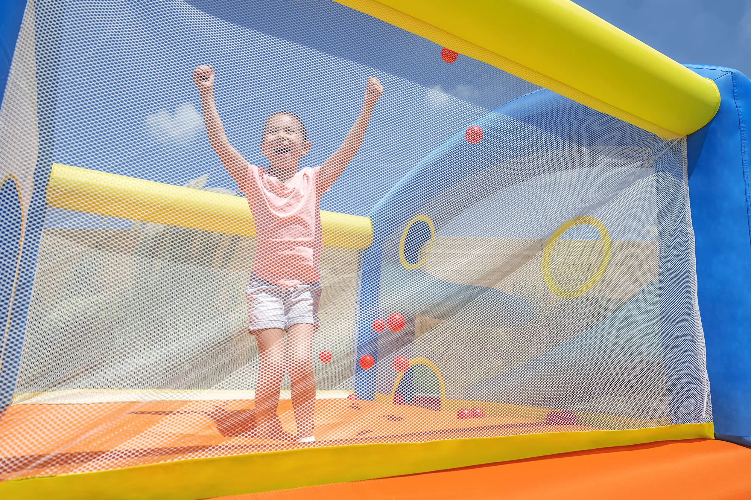 Bestway H2OGO zamek dmuchany z ciągłą dmuchawą Leap & Play 289 x 213 x 173 cm