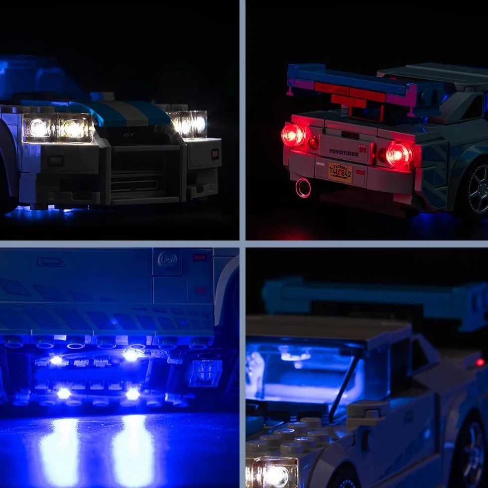 Zestaw oświetlenia LED kompatybilny z Lego 76917 Speed Champions Nissan Skyline GT-R