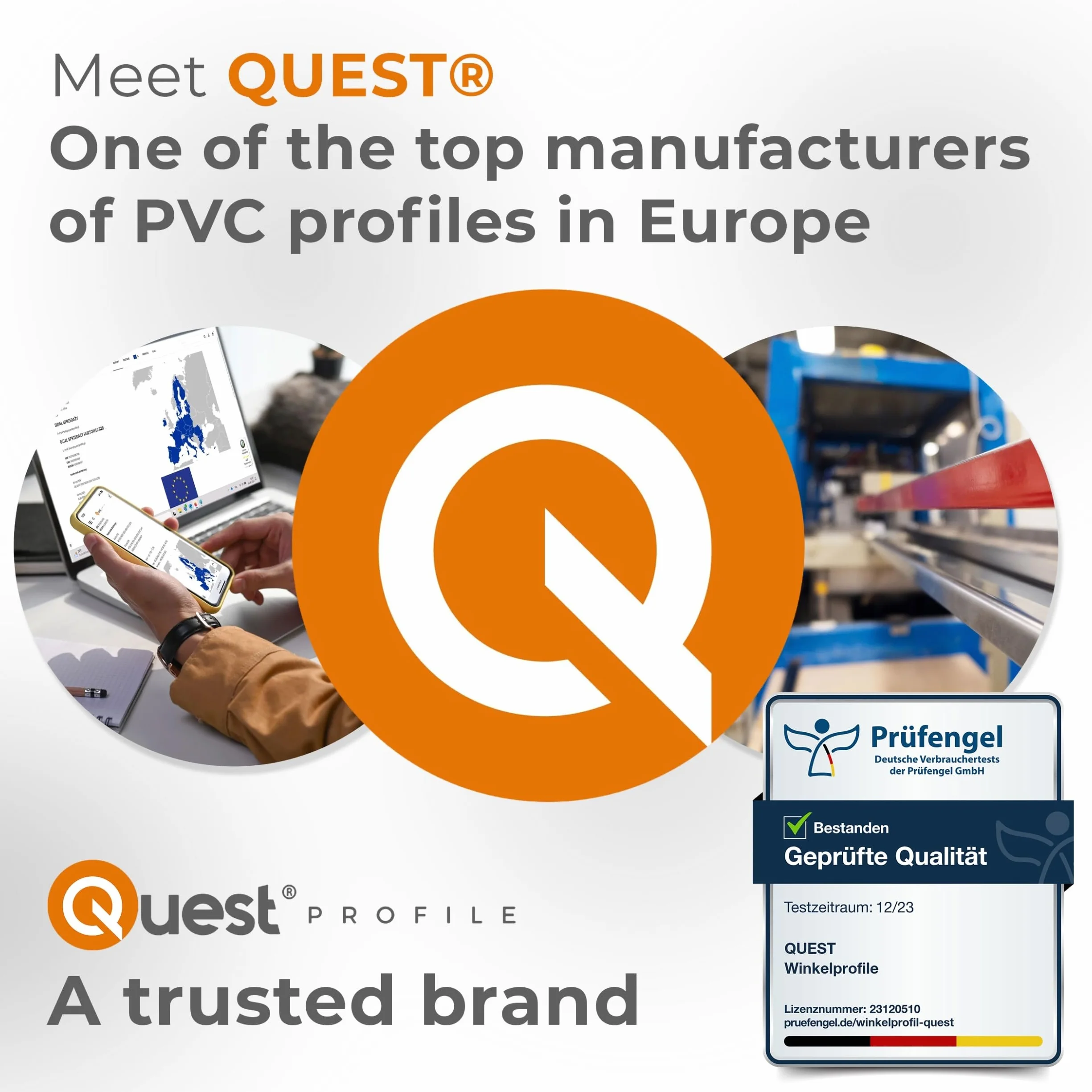 QUEST Listwa progowa samoprzylepna taśma dylatacyjna PVC, beż