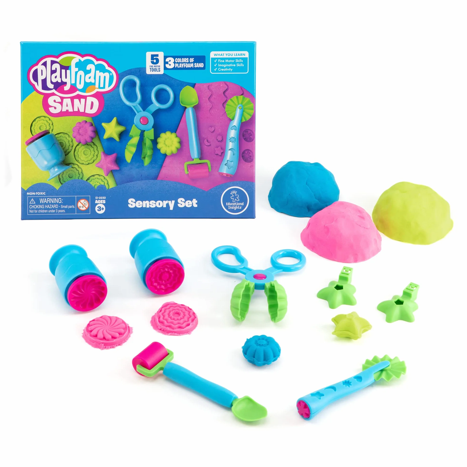 Learning Resources Educational Insights Playfoam Piasek Sensoryczne Zestaw, Wielobarwny