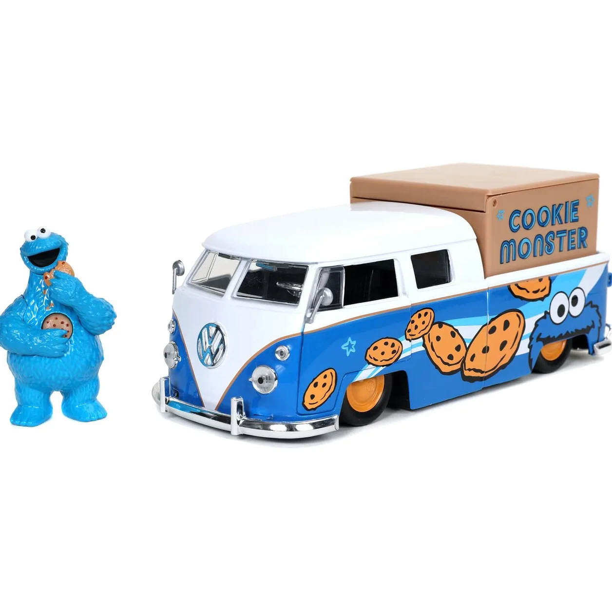 Jada 31751 1:24 HWR 1963 VW autobus mówiący potwór figurka kolekcjonerska miniaturowy samochód niebieski