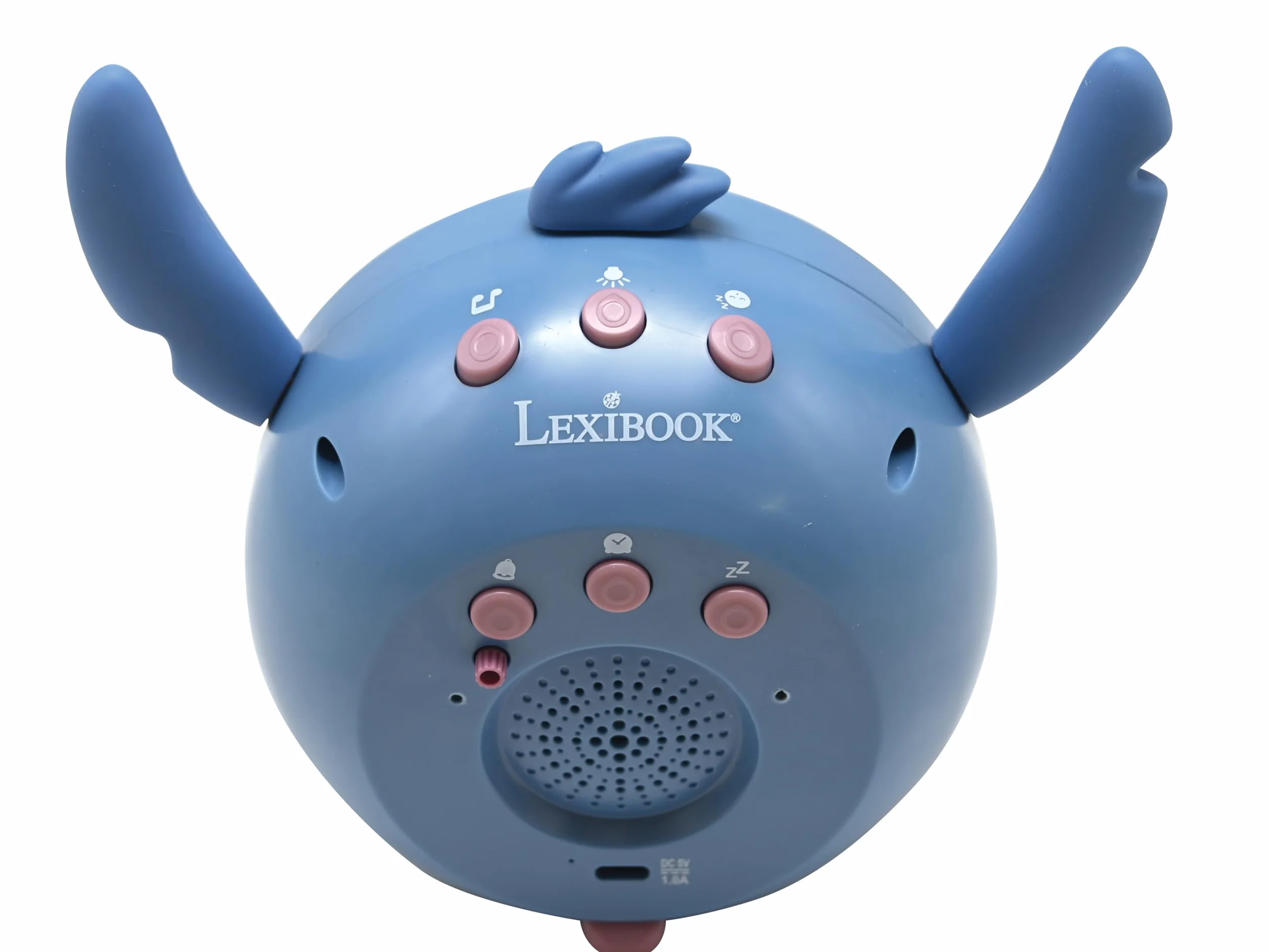 Lexibook, Disney Stitch, My Educative Night Companion, Budzik, Lampka Nocna, Symulator Świtu i Opowiadacz Historii, z Kablem Sieciowym, Niebieski, RLT100D
