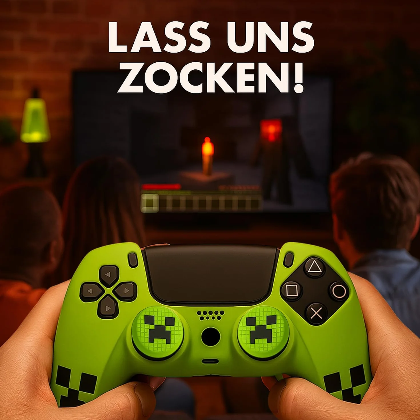 MatoSan Silikonowe Etui Antypoślizgowe do Kontrolerów Gier – Zielony z Nasadkami Thumbstick