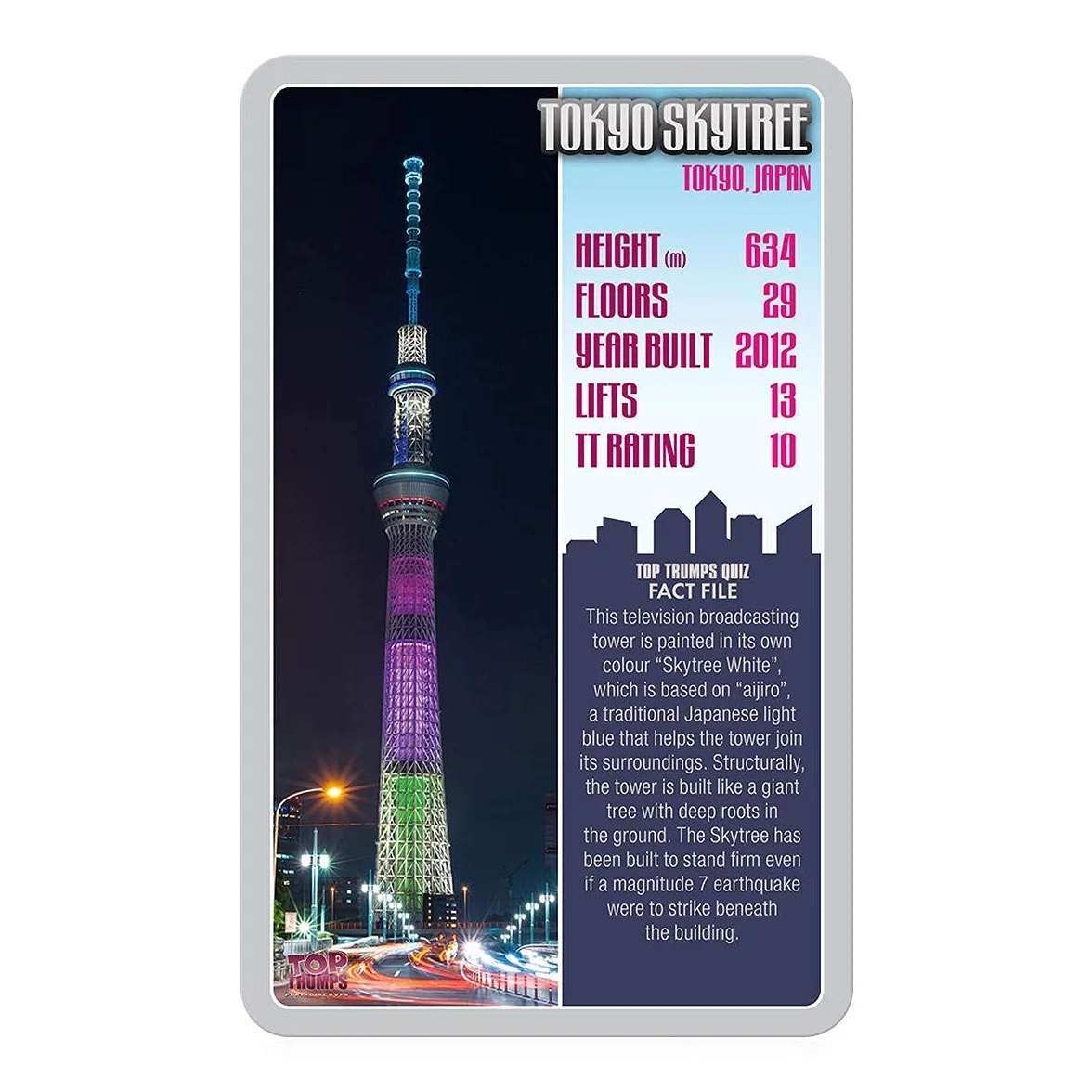 Top Trumps Skyscrapers Classics Card Game, poznaj fakty o Burdż Chalifa, The Shard i Empire State Building w tej edukacyjnej grze, prezentach i zabawkach dla chłopców i dziewcząt w wieku od 6 lat