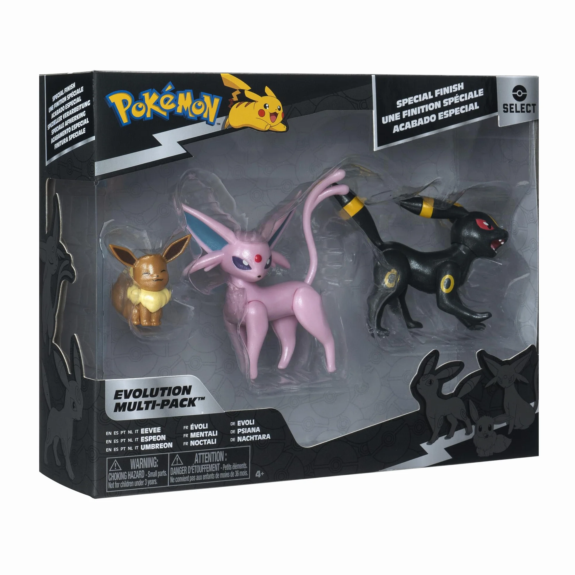 Pokemon Select Evolution Multipack (Eevee #2, Umbreon, Espeon), figurki