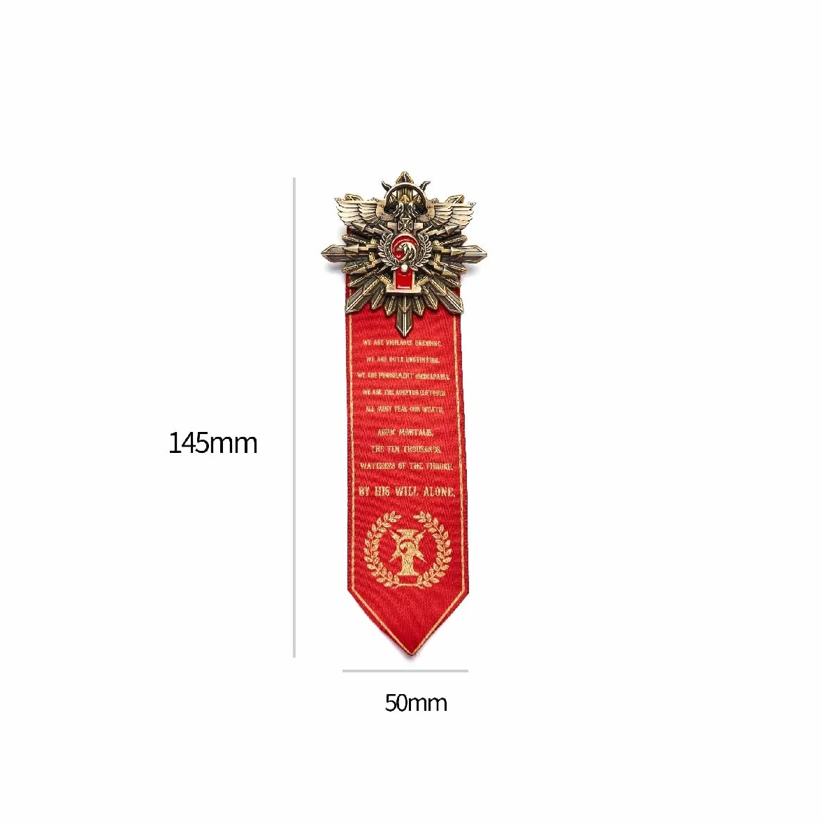 Starforged Brosche Mark of the Ten Thousand Golden Legion Adeptus Custudes Warhammer 40K Merchandise Pin Badge, Złoty