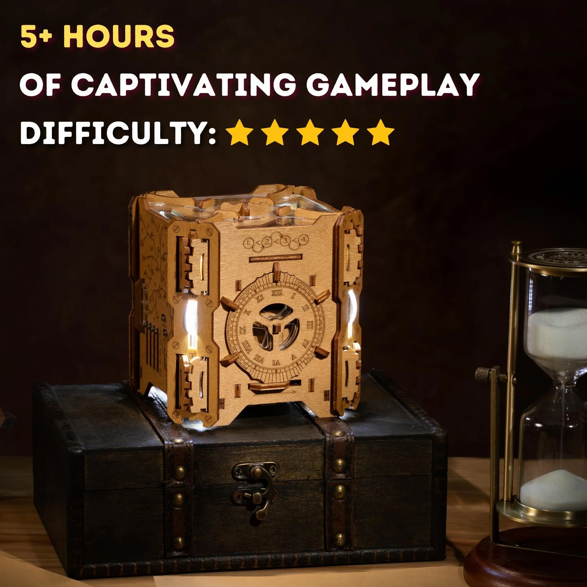 PUZZLE POTATO Tesla Puzzle Box - Escape Room gra z elektronicznymi zagadkami - pudełko na puzzle - gra logiczna dla dorosłych - pudełko na prezent