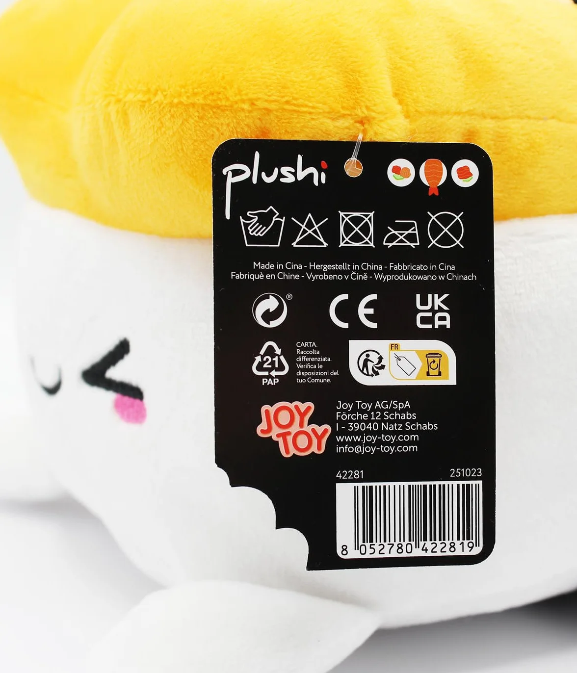 Joy Toy - Yummis Plushi Nigiri z pluszowym jajkiem - 20 x 16 x 15 cm