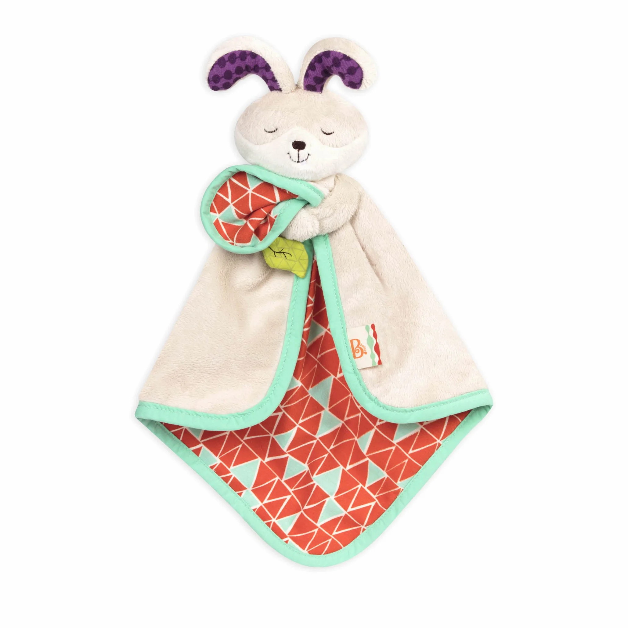 B. Toys – B. Snugglies – puszysty koc bezpieczeństwa króliczka Bunz – urocza koszula niemowlęca z miękką tkaniną – nie zawiera BPA