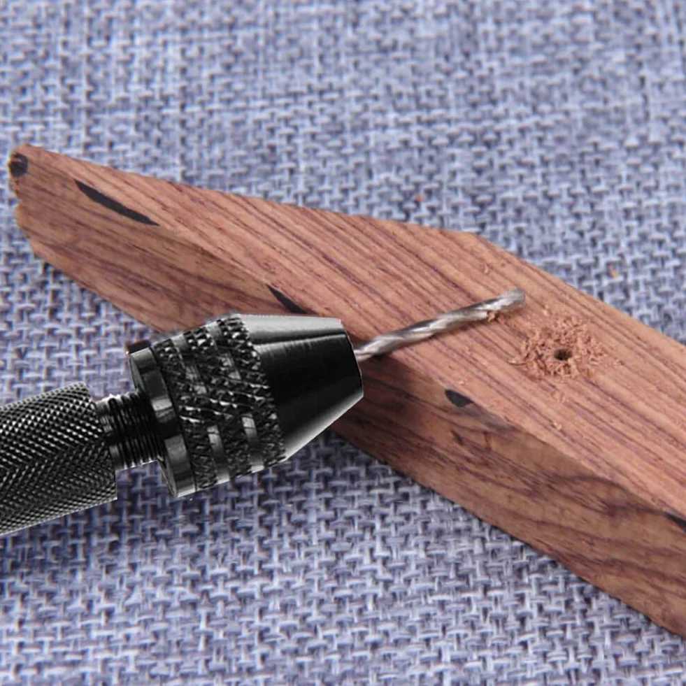CESFONJER 25 sztuk wierteł ręcznych imadła pinowego, zestaw mikro mini wierteł spiralnych (0,5-3 mm) z 1 szt. imadła pinowego narzędzia obrotowe do drewna, biżuterii, tworzywa sztucznego