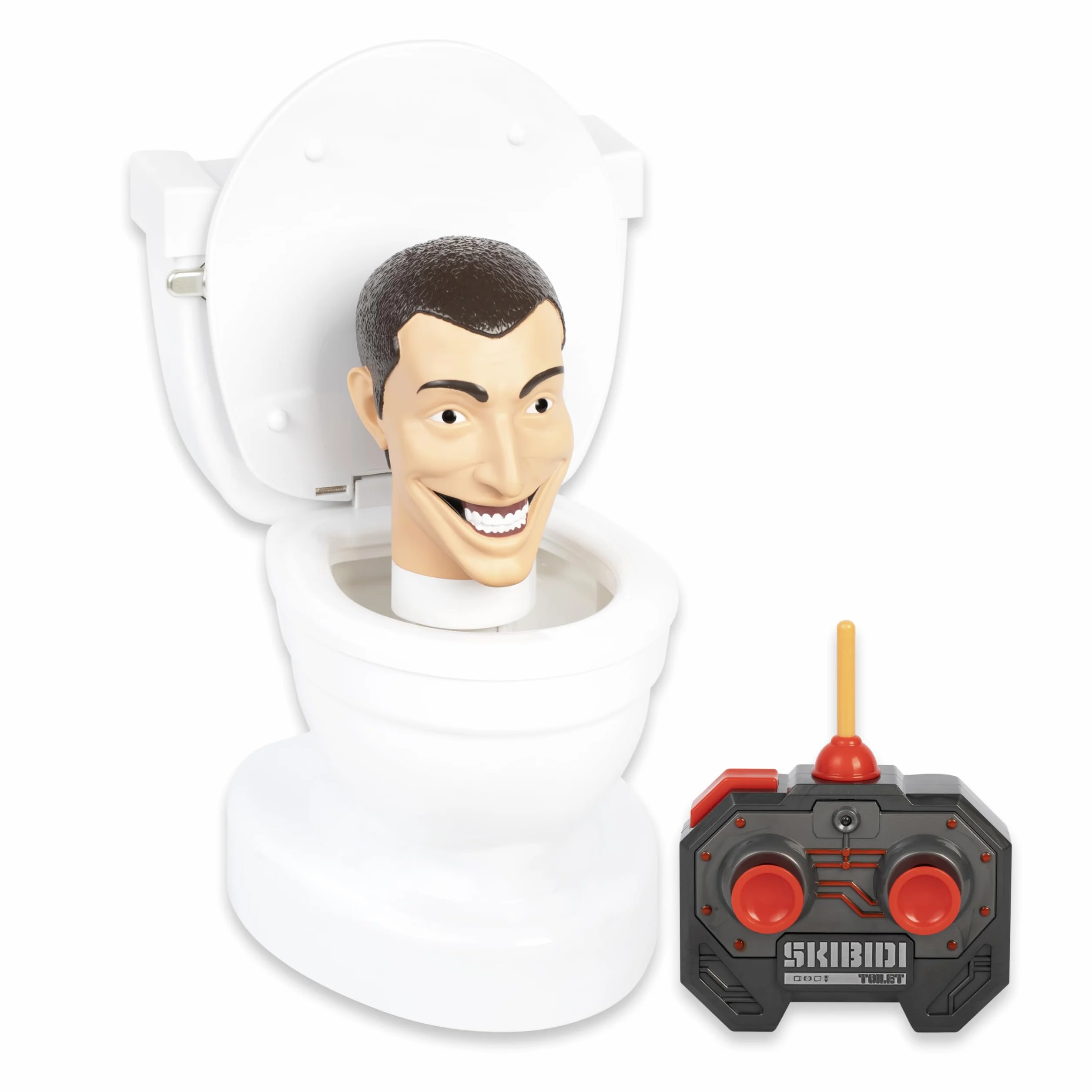 SKIBIDI Toilet Deluxe Toilet RC, YouTube Animation Sensation, pilot zdalnego sterowania, figurka akcji, oficjalnie licencjonowany gadżet toaletowy