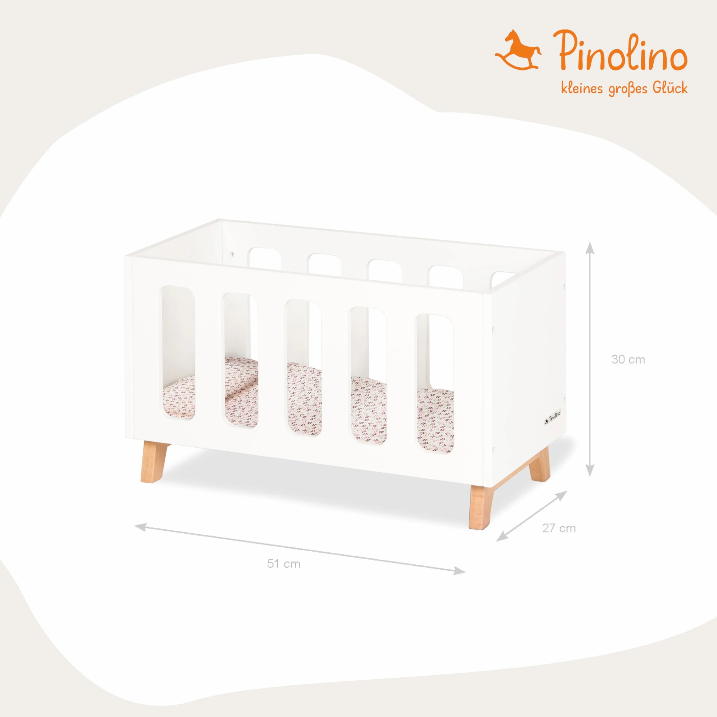 Doll's bed 'Marit', 4 parts