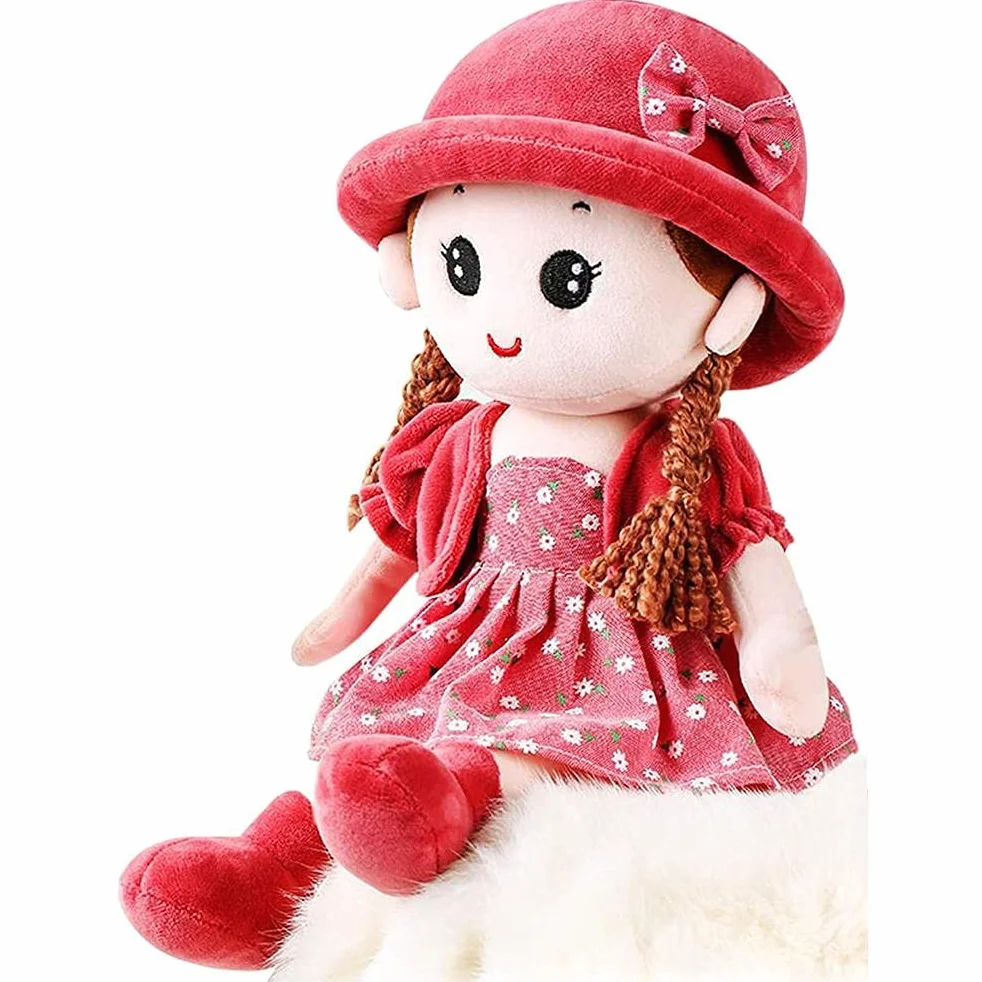 Dziewczyna Szmaciana Lalka Miękka Wypchana Pluszowa Lalka Zabawka Śliczna Księżniczka Ragdoll Zabawka Dekoracja Pokoju Kolor i Wypełnienie Sa Girl Rag Doll Wypchana Pluszowa Księżniczki