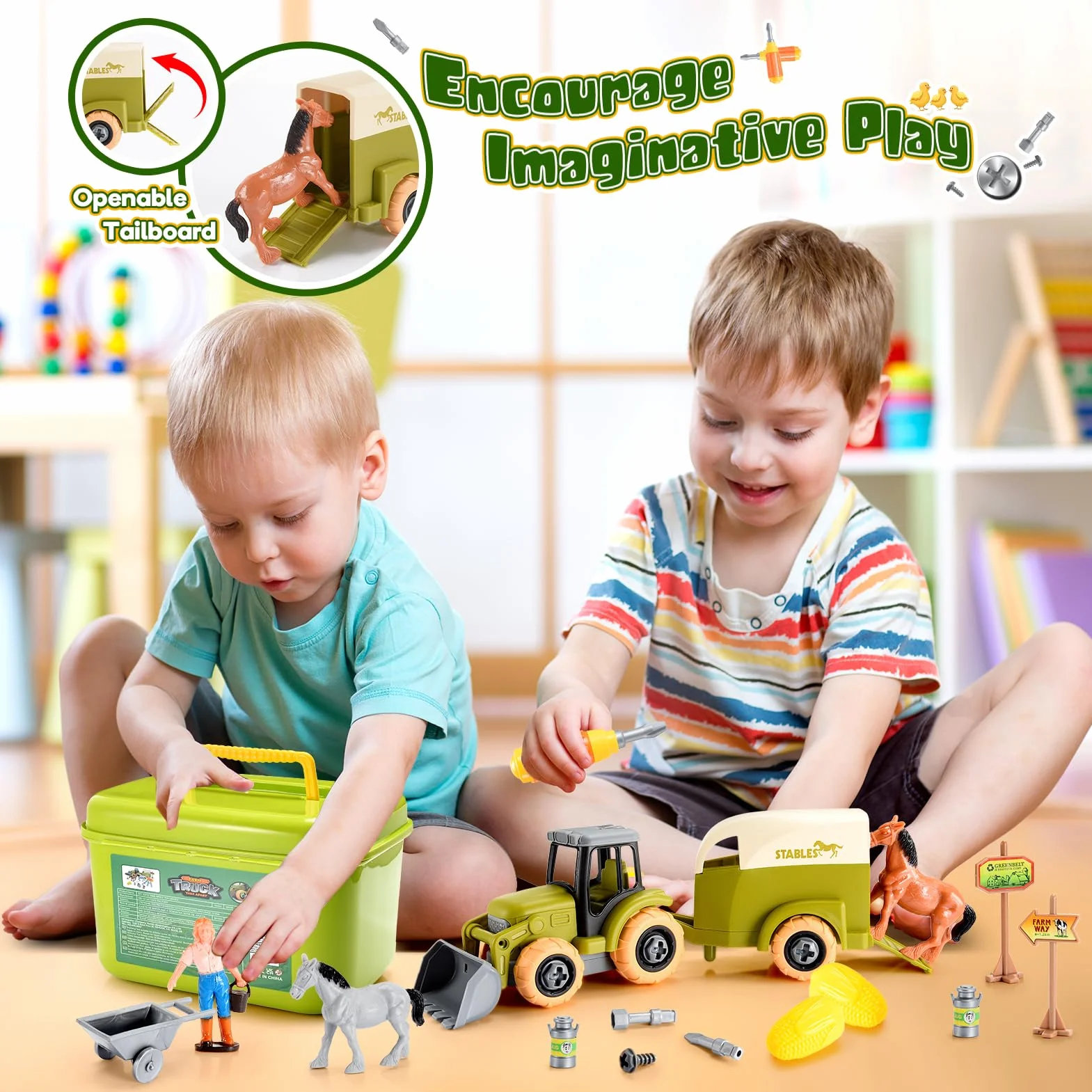 HappyKidsClub Tractor Set