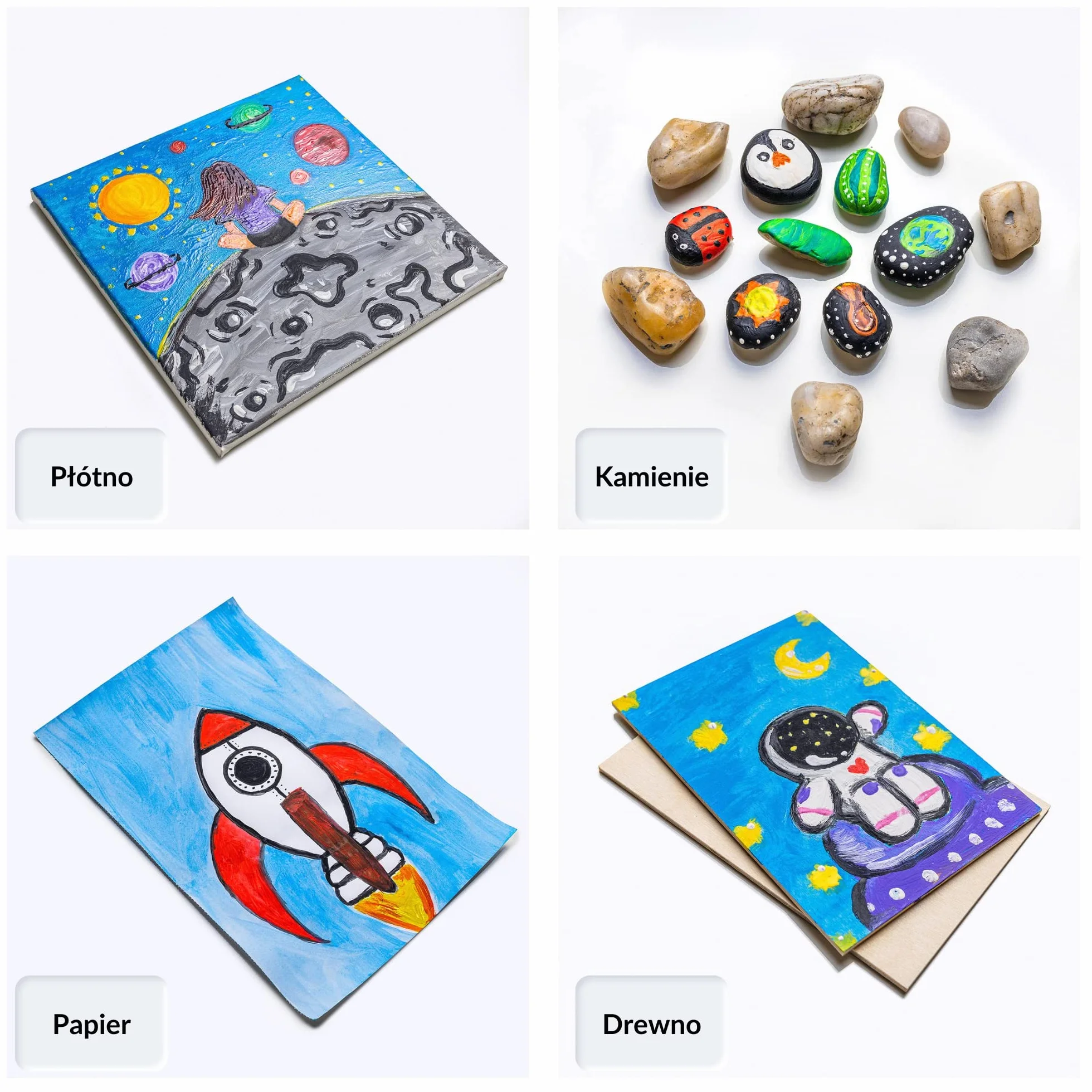 Creative Deco Tempery Zestaw Farb Plakatowych | 20 ml x 12 Kolorów | Zmywalne Farby dla Dzieci | Podstawowe Intensywne Nasycone Kolory | Bezpieczne i Nietoksyczne | Dobre Krycie i Matowe Wykończenie