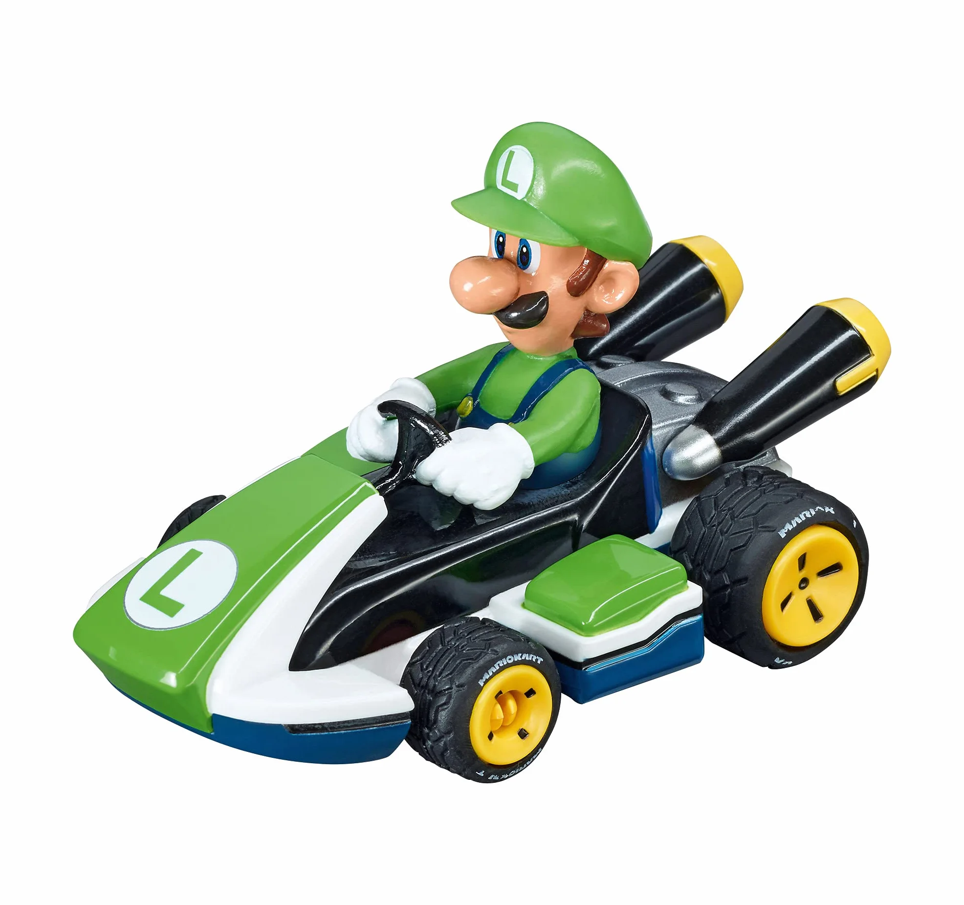 Carrera 20064034 Carrera GO!!! Mario Kart Luigi tory wyścigowe i licencjonowane wyścigówki do 2 graczy dla chłopców i dziewcząt od 6 lat i dorosłych