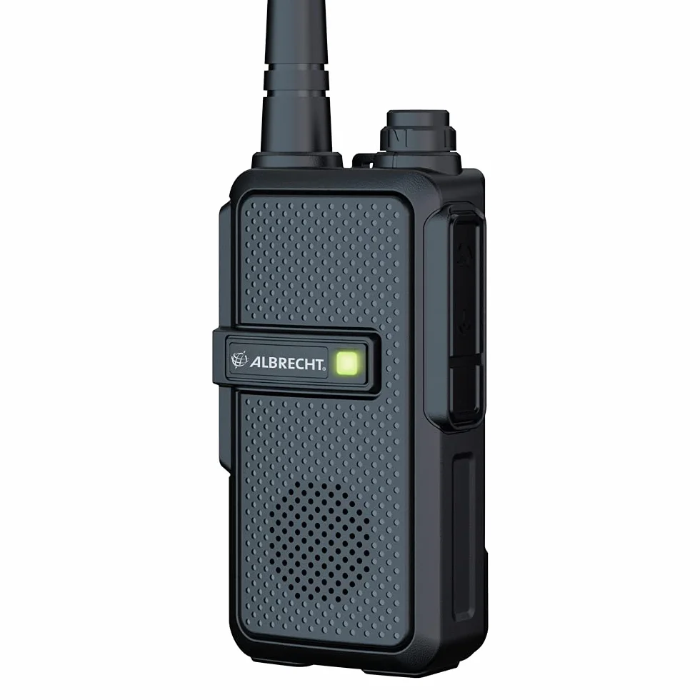 Albrecht Tectalk Worker 3, 2-częściowy zestaw walizek, 29825, radiotelefony PMR446, wytrzymałe krótkofalówki na plac budowy, bezpieczeństwo, do eksploatacji, na zewnątrz, w zestawie akcesoria