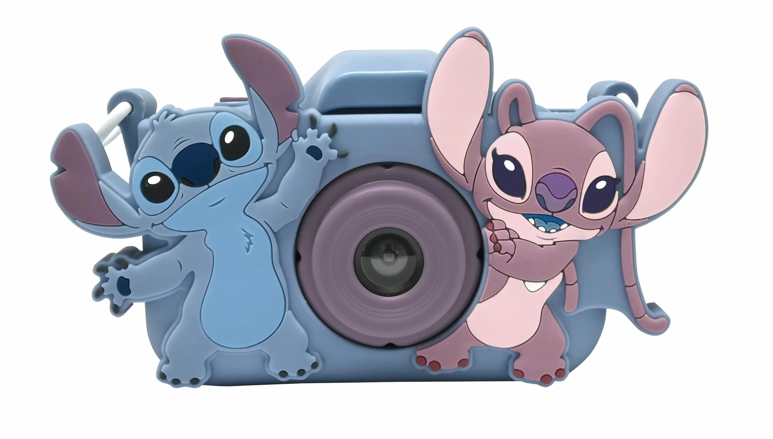 Lexibook, Disney Stitch, 4-W-1 Aparat dla Dzieci z Ochroną, Funkcje Zdjęć, Wideo, Mp3 i Gier, 15 Ramki do Personalizacji Twoich Zdjęć, Karta Pamięci 8 GB w Zestawie, DJ078D