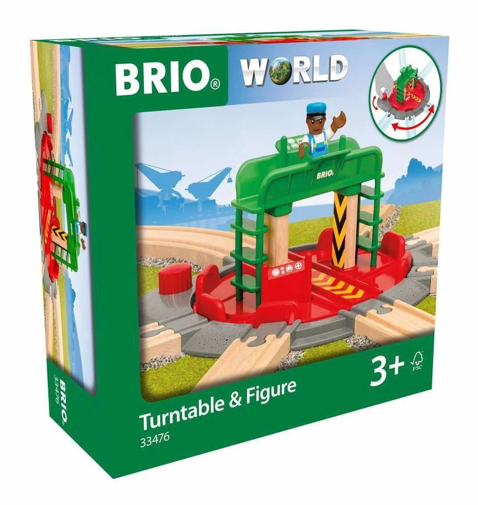 Brio 63347600 Obrotnica Z Figurką (63347600) Bezpieczna Zabawka Dla Dzieci Powyżej 3 Lat