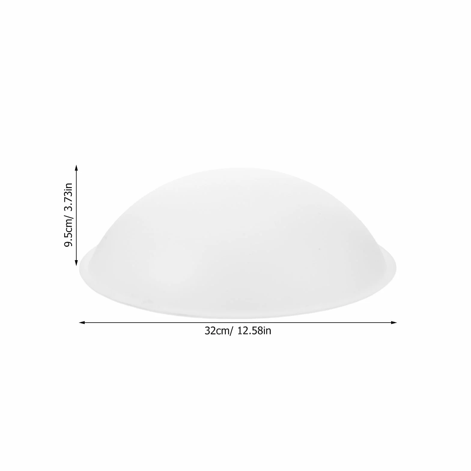 MAGICLULU Akrylowy Półokrągły Abażur do Lamp Wiszących, Podłogowych i Stołowych – Biały Klosz w Stylu Nowoczesnym, Osłona Światła do Sypialni i Wnętrz