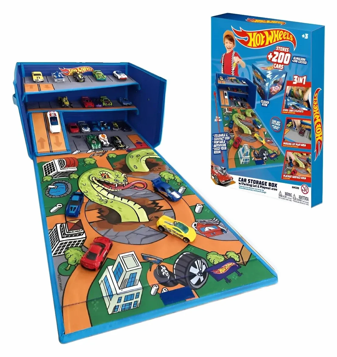 Hot Wheels Flex Cube playmat Garage Storage